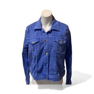 MK Oxford Blue stretch denim jacket. XL. NWT